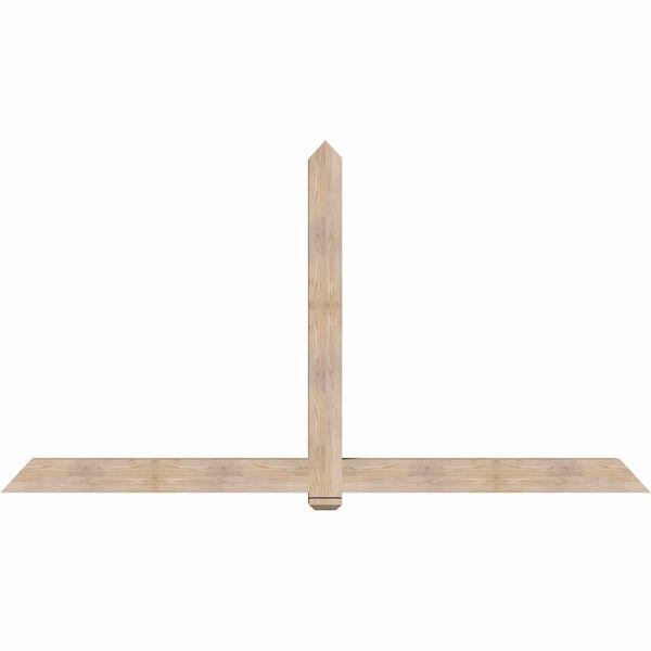 Ekena Millwork Eugene Smooth Timber Gable Bracket, Douglas Fir, 108"W x 58"H x 5 1/2"D x 5 1/2"F, 13/12 Pitch GBW108X58X0606EUG00SDF - main
